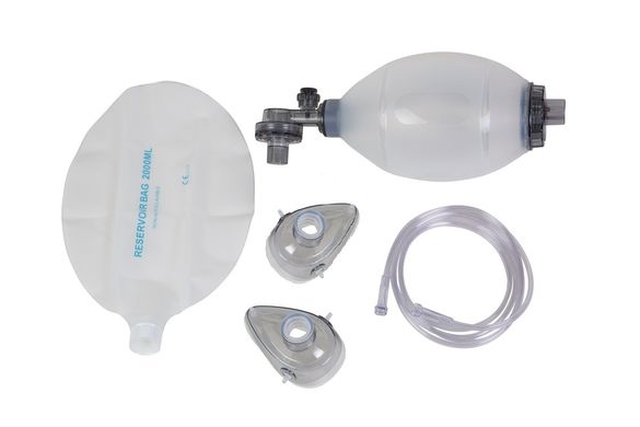 Мешок дыхательный ручной типа АМБУ (комплект: "Взрослый"многоразового использования (силикон))
