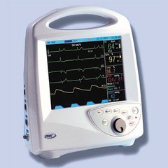 Реанимационно-хирургический монитор ЮМ-300 (базовая комплектация: ЭКГ, ЧСС, SpO2, НИАД; ЧД; цветной дисплей (12.1’’ – до 8 кривых); встроенный термопринтер,БАТ)