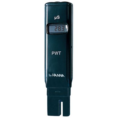 Кондуктометр тестер PWT (HI 98308) для дистиллированной или деионизированной воды PWT 0.0…99.9 мкСм/см, 0.1 мкСм/см, ручная калибровка по 1 точке, автотермокомпенсация