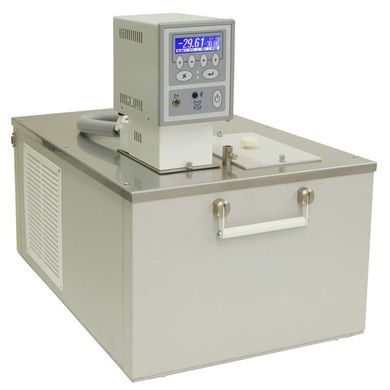 Низкотемпературный жидкостный термостат КРИО-ВТ-11 (настольный) (-30…+100 °С) криостат циркуляционный общелабораторного применения, может быть использован в качестве проточного охладителя, габаритные размеры 435х645х540 мм, глубина рабочей ванны 250 мм
