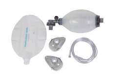Мешок дыхательный ручной типа АМБУ с аксесуарами (комплект: "Новорожденный") (многоразового использования (силикон)